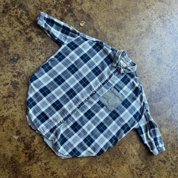 Anthropologie Bo Boyfriend Plaid Flannel Shirt By Pilcro - Picture 6 of 9